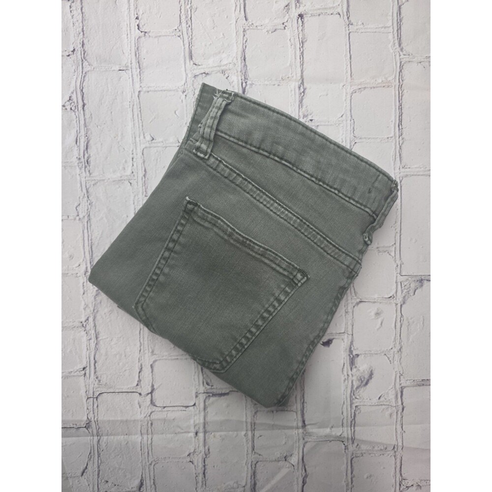 Pistola Audrey Moto Women's Sz 27 Army Green Khaki Skinny Leg Stretch Pants